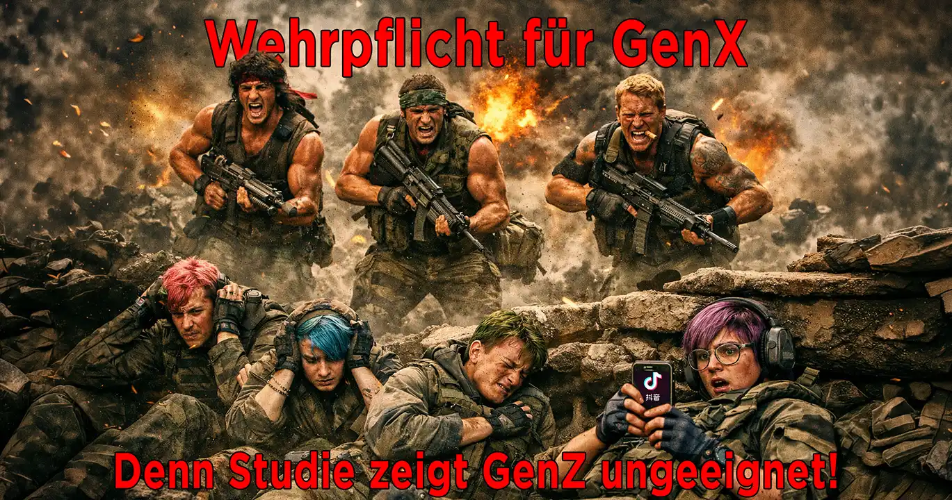 Schlagzeile: Wehrpflicht für GenX!